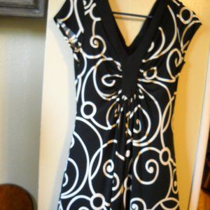 Black dress w/ White design
